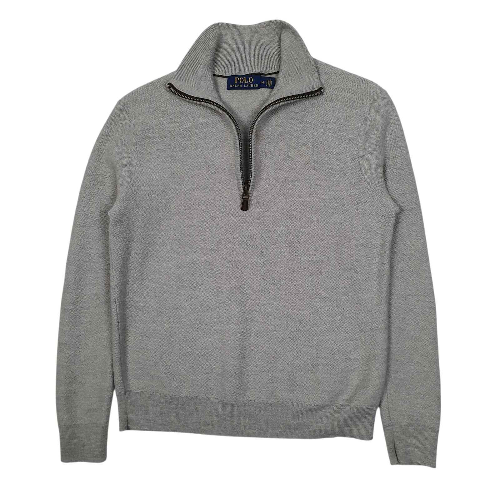 Womens Grey Polo Ralph Lauren  Quarter Zip Jumper