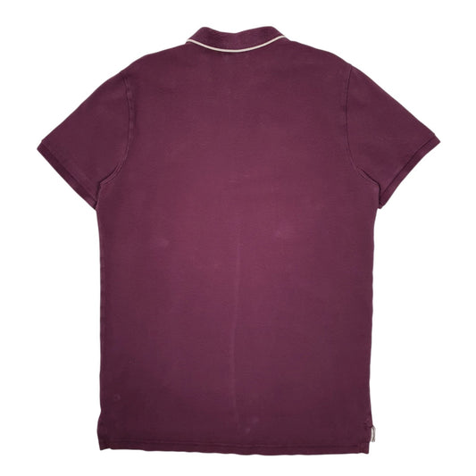 Mens Burgundy Puma  Hoodie Polo Shirt