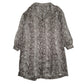 Womens Grey Unbranded Snakeskin Long Sleeve Dress