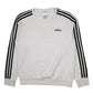 Womens White Adidas Stains and marks across front, back, and sleeves. Crewneck Jumper