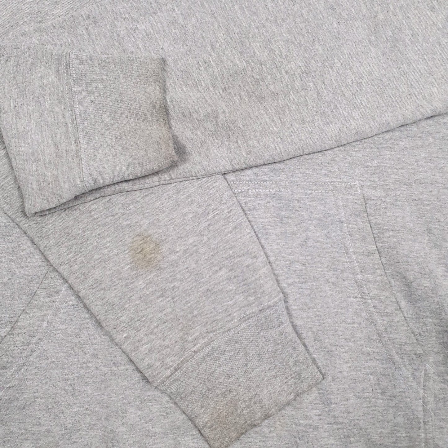 Mens Grey The North Face Spellout Hoodie Jumper