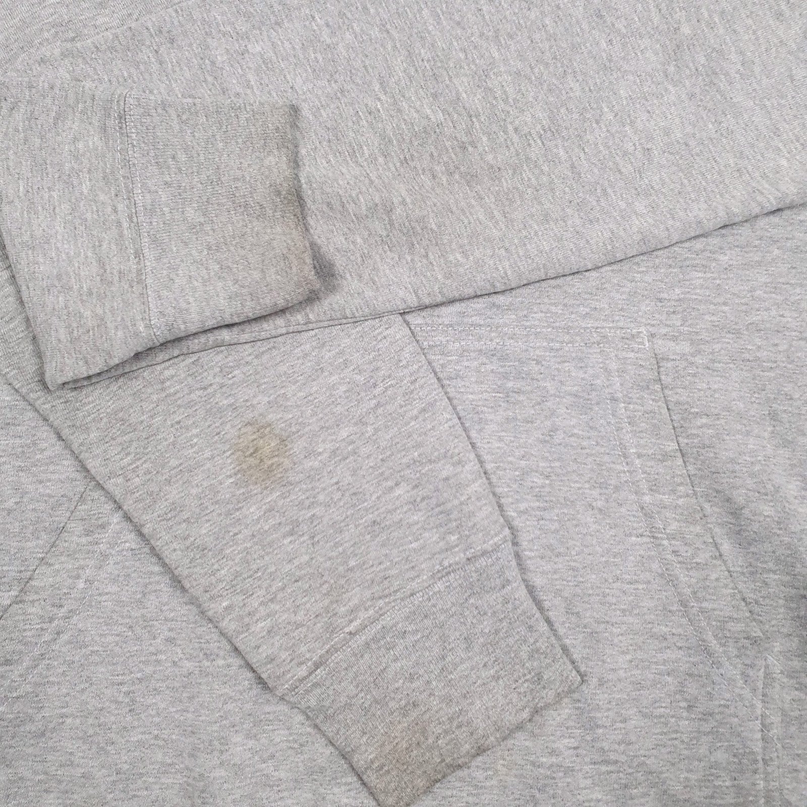 Mens Grey The North Face Spellout Hoodie Jumper