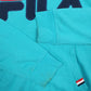 Womens Blue Fila Spellout Hoodie Jumper