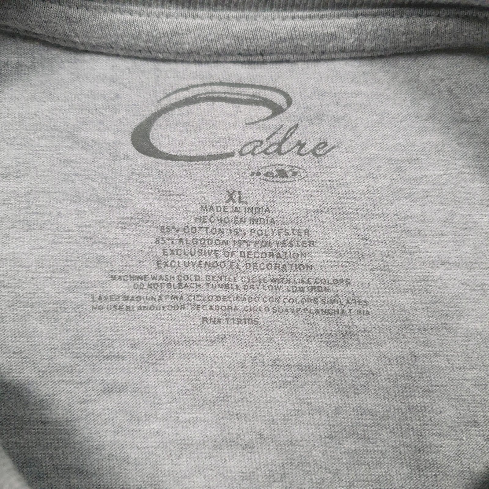 Mens Grey Cadre Purdue University Boiler Makers  T Shirt