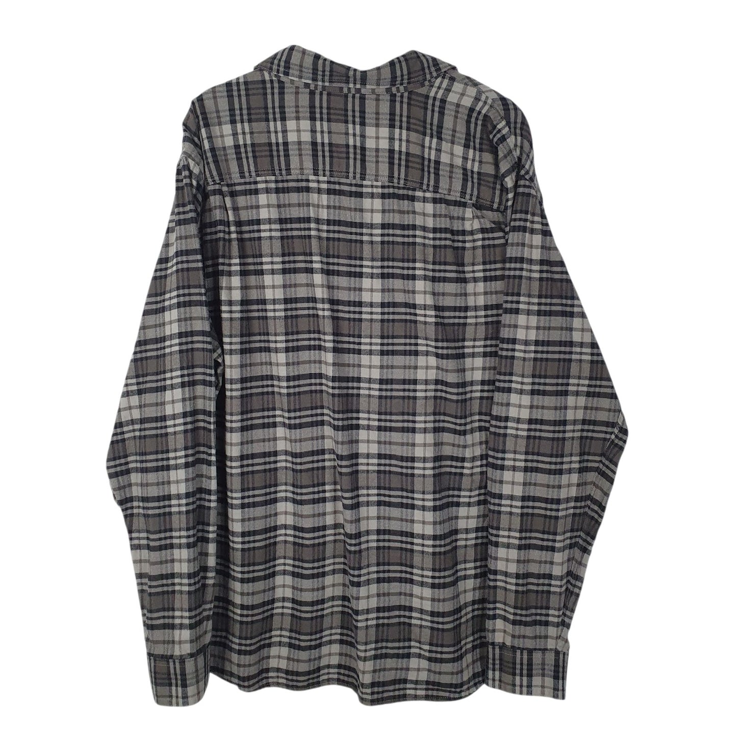 Mens Grey L.L.Bean Flannel  Shirt