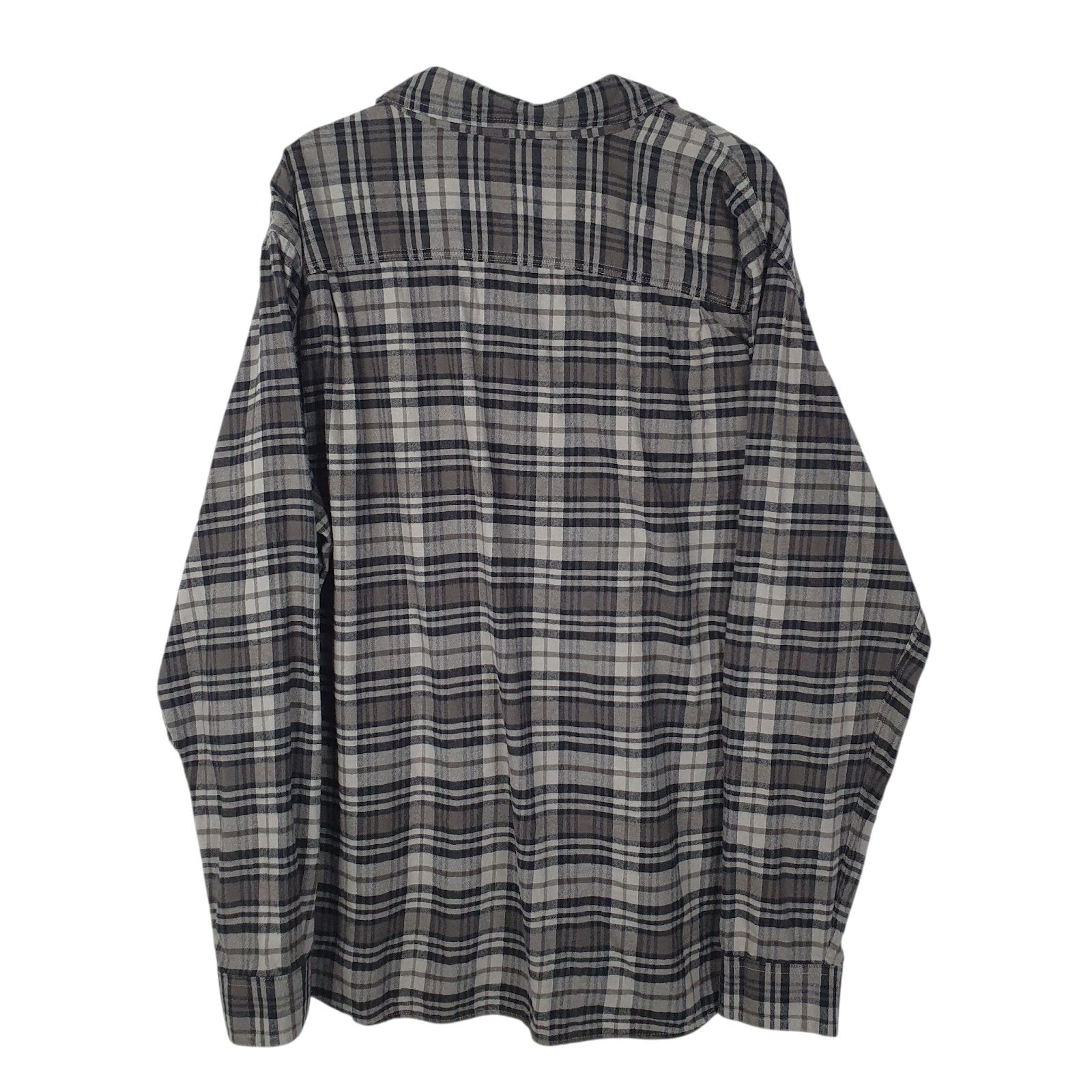 Mens Grey L.L.Bean Flannel  Shirt