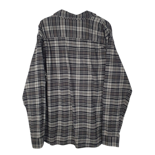 Mens Grey L.L.Bean Flannel  Shirt