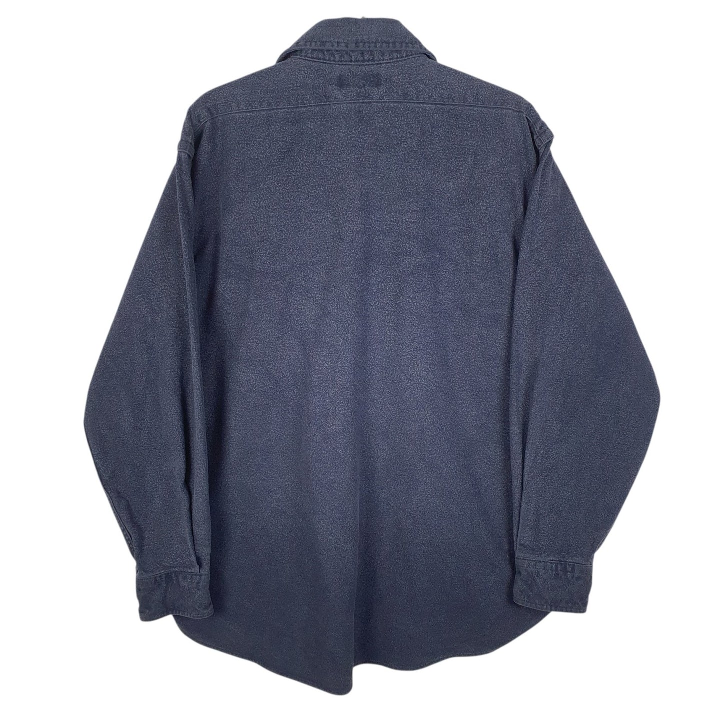 Mens Blue L.L.Bean Chamois Vintage 90s Made In USA  Shirt