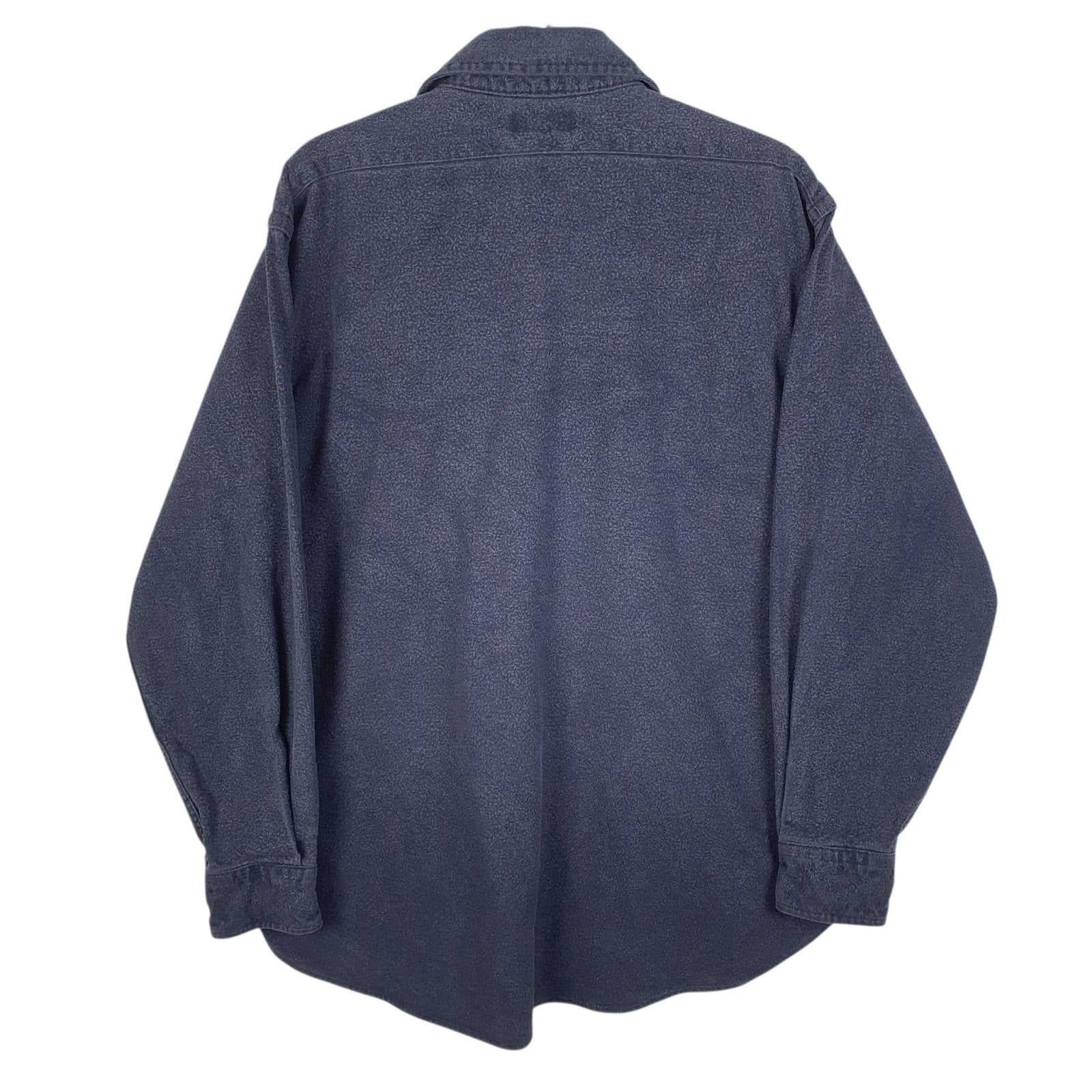 Mens Blue L.L.Bean Chamois Vintage 90s Made In USA  Shirt
