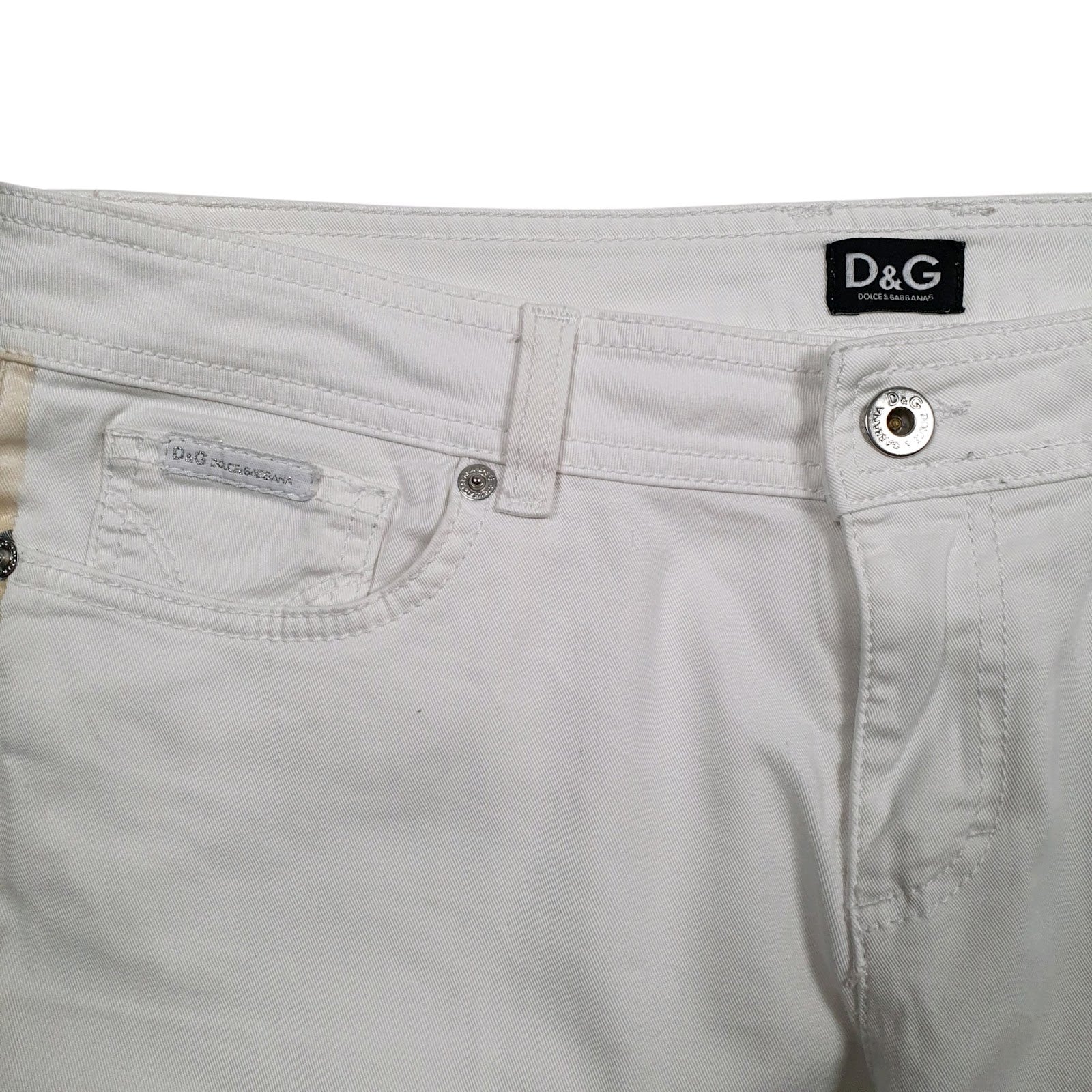 Womens White Dolce & Gabbana   Jeans