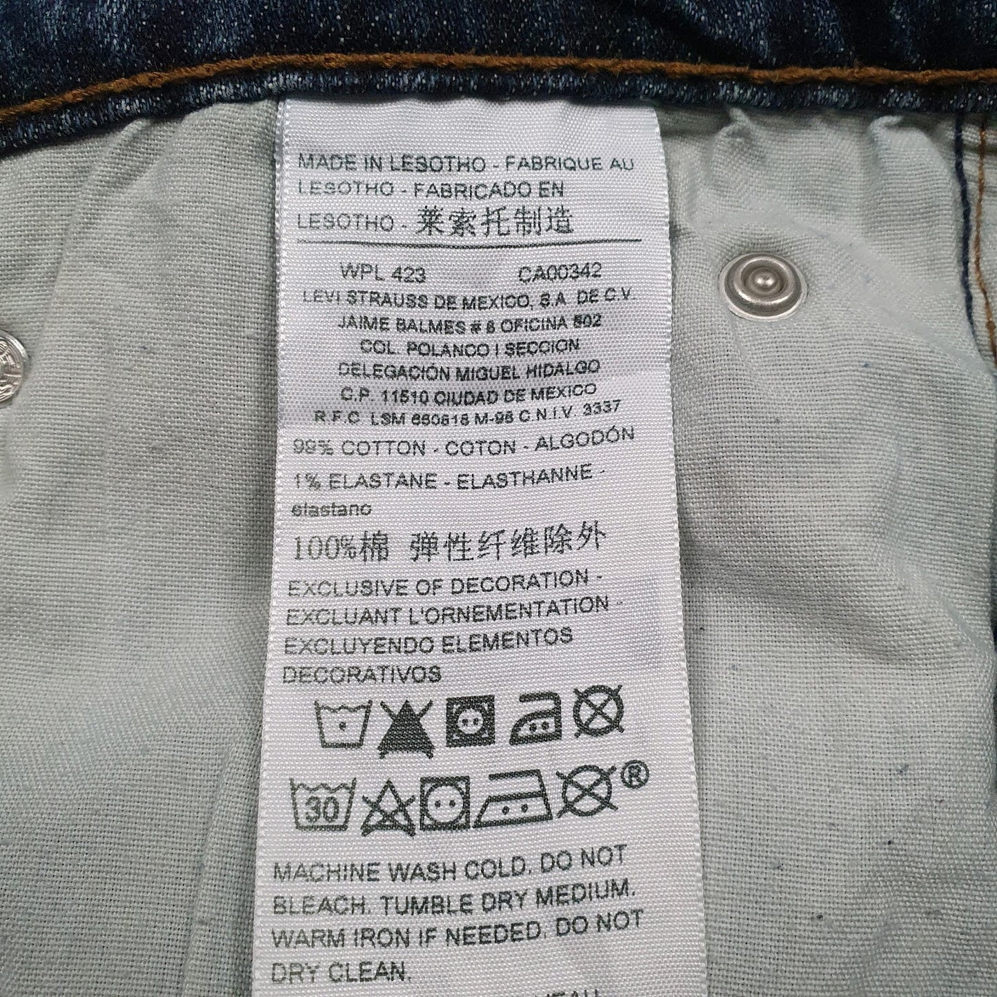 Mens Blue Levis   Jeans