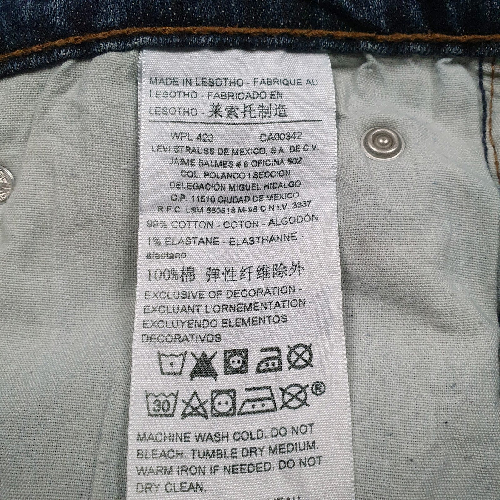 Mens Blue Levis   Jeans