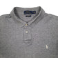 Mens Grey Polo Ralph Lauren Custom Fit  Polo Shirt