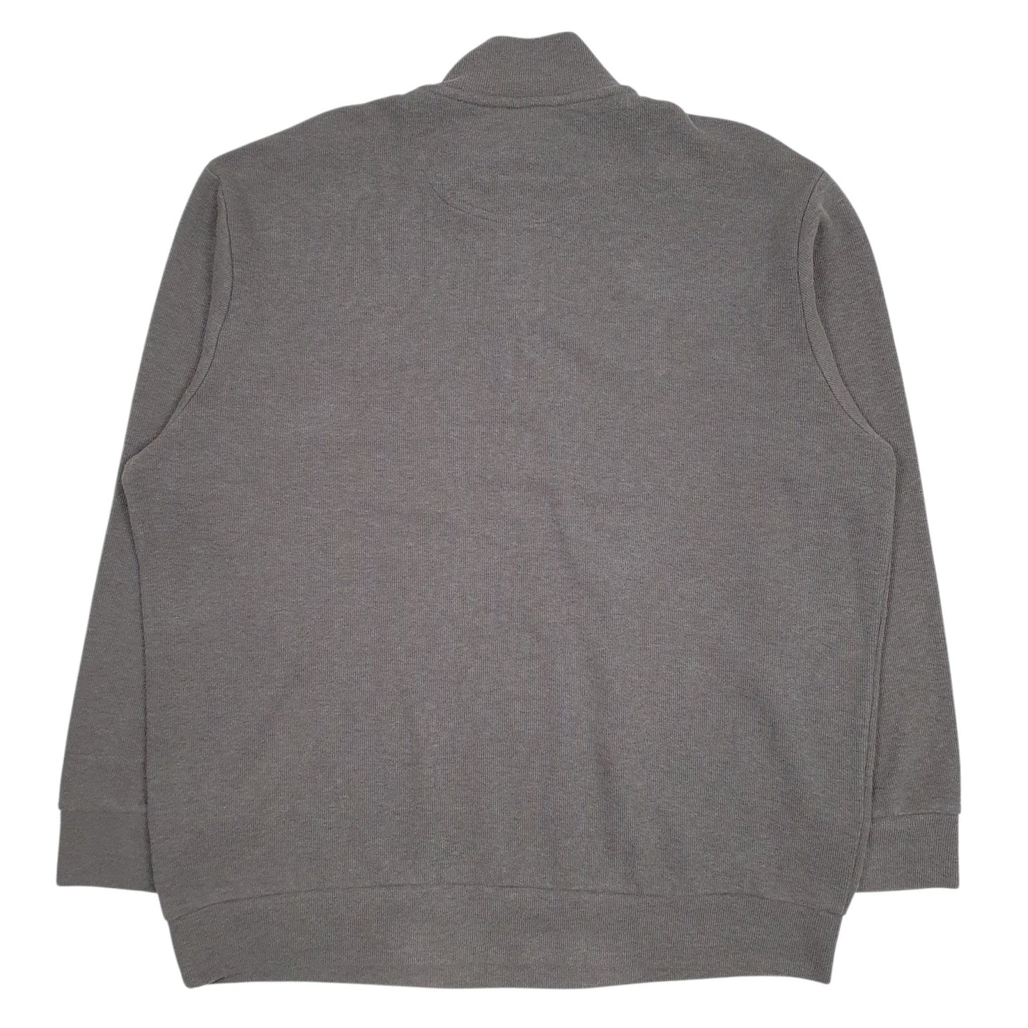 Mens Grey US Polo Assn  Quarter Zip Jumper