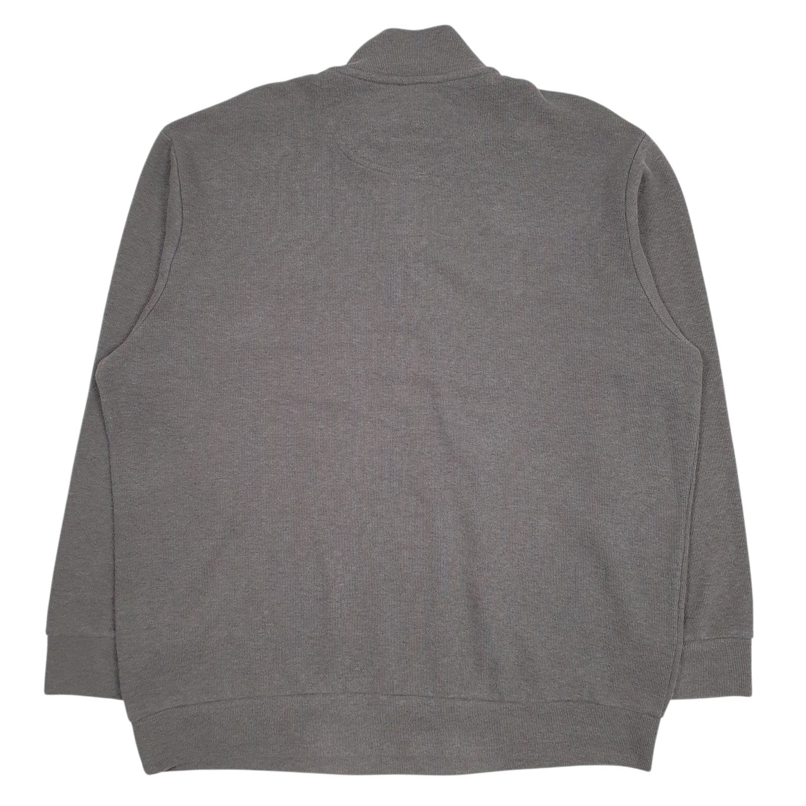 Mens Grey US Polo Assn  Quarter Zip Jumper