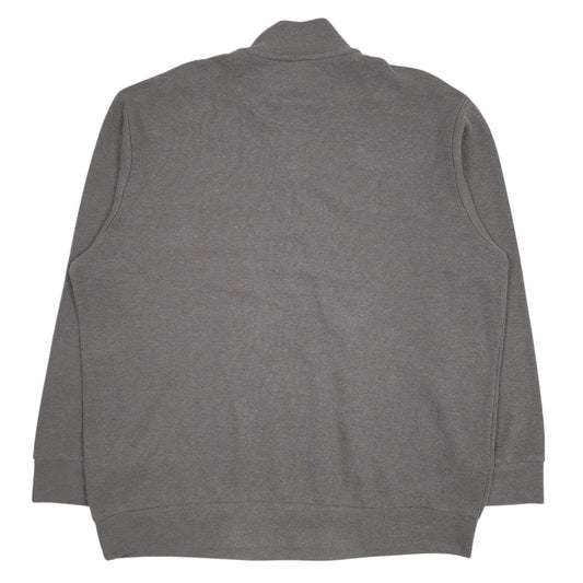Mens Grey US Polo Assn  Quarter Zip Jumper