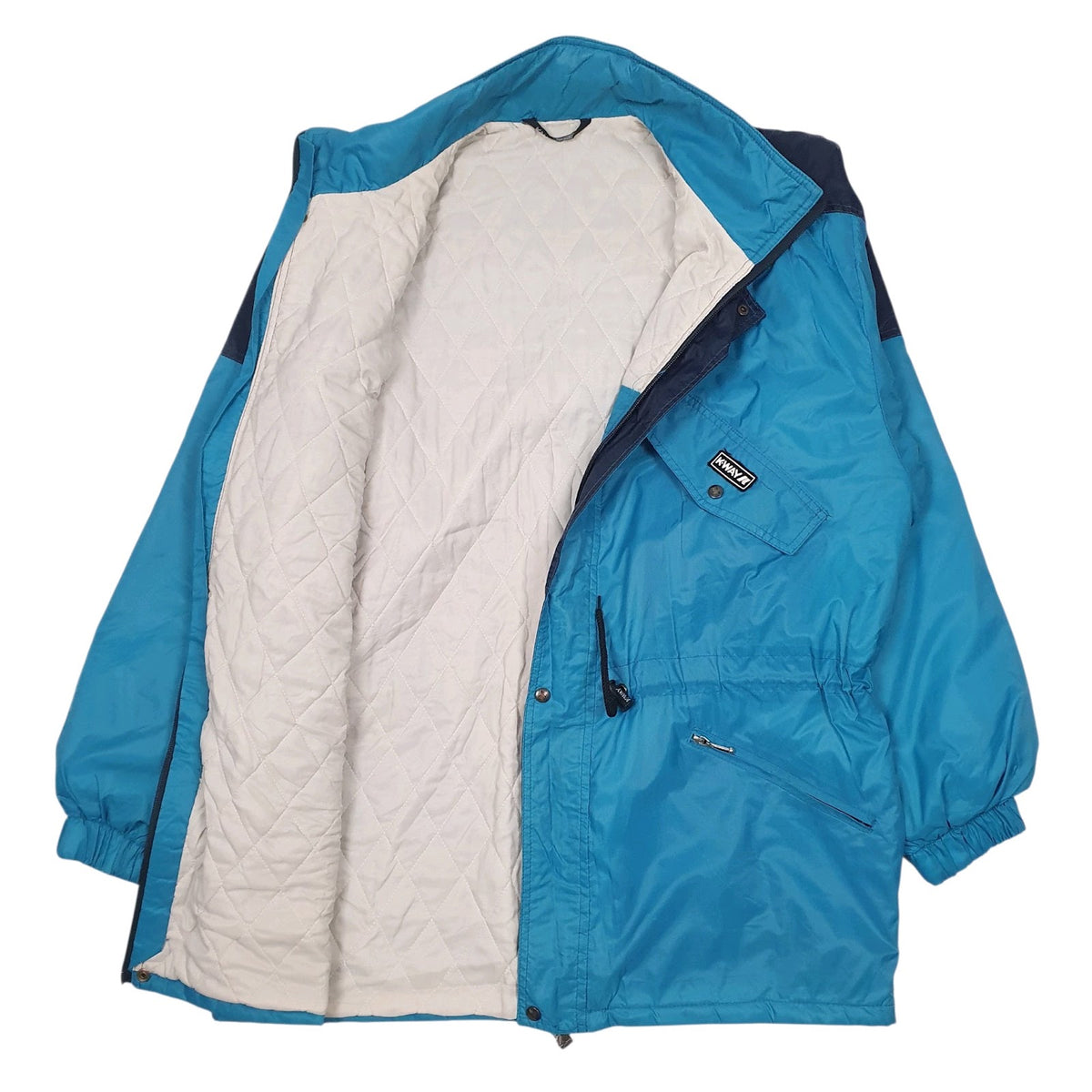Womens Blue K-Way International Vintage 90s  Coat