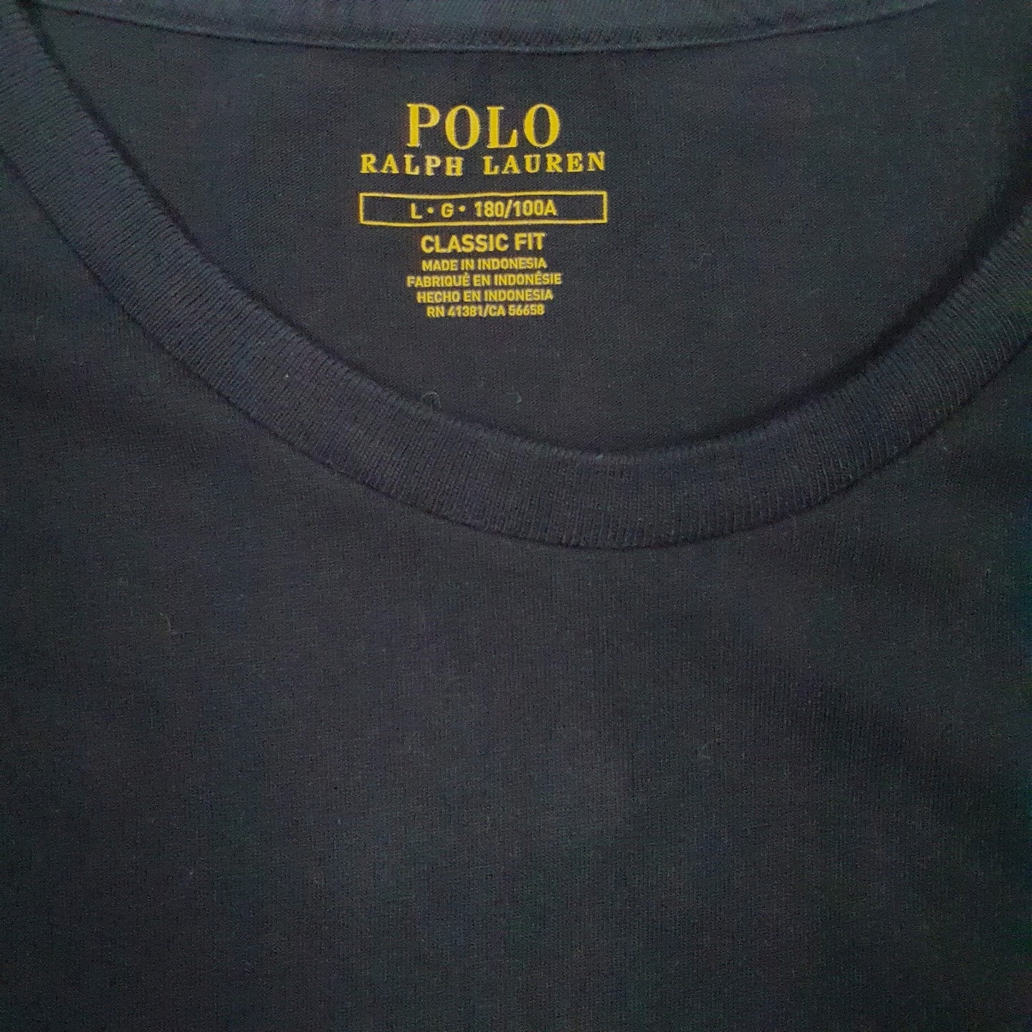 Mens Black Polo Ralph Lauren   T Shirt