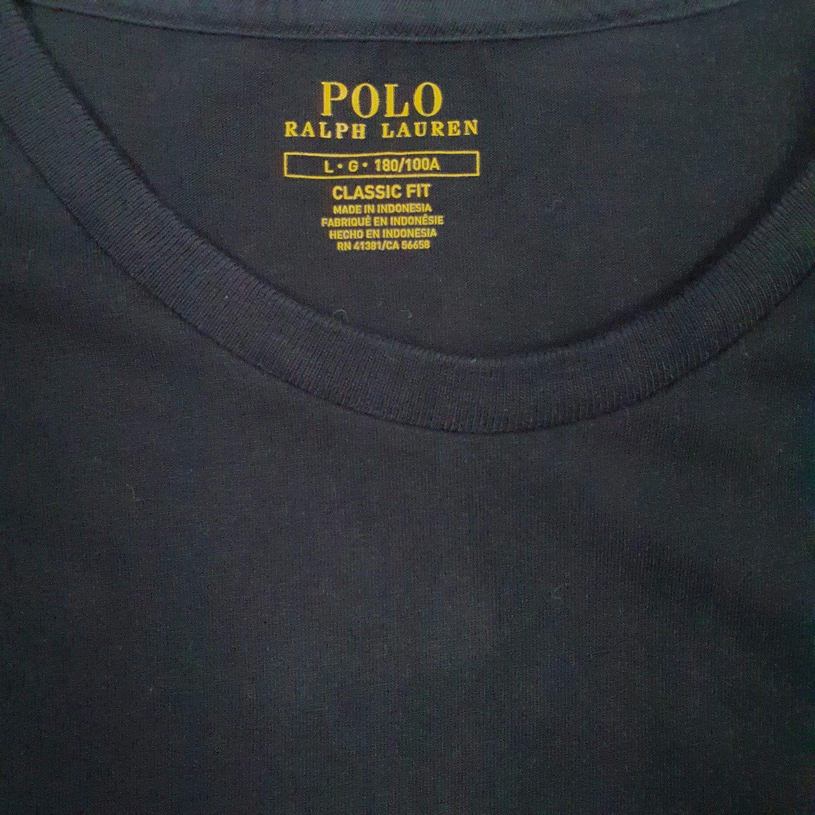Mens Black Polo Ralph Lauren   T Shirt