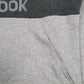 Mens Grey Reebok Spellout Hoodie Jumper