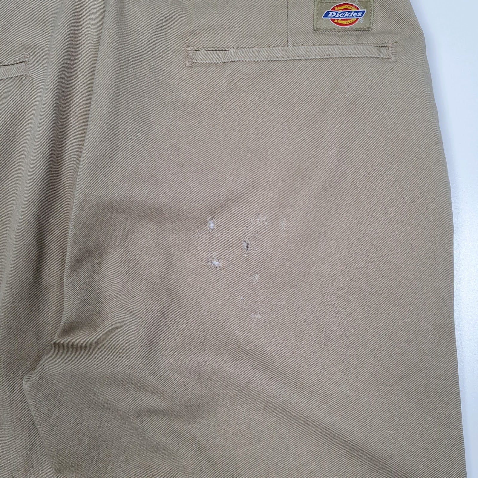 Mens Beige Dickies  Cardigan Trousers
