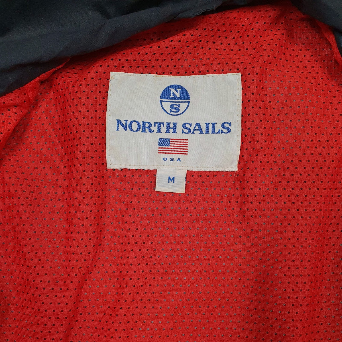 Mens Navy North Sails Vintage 90s Sailing  Coat