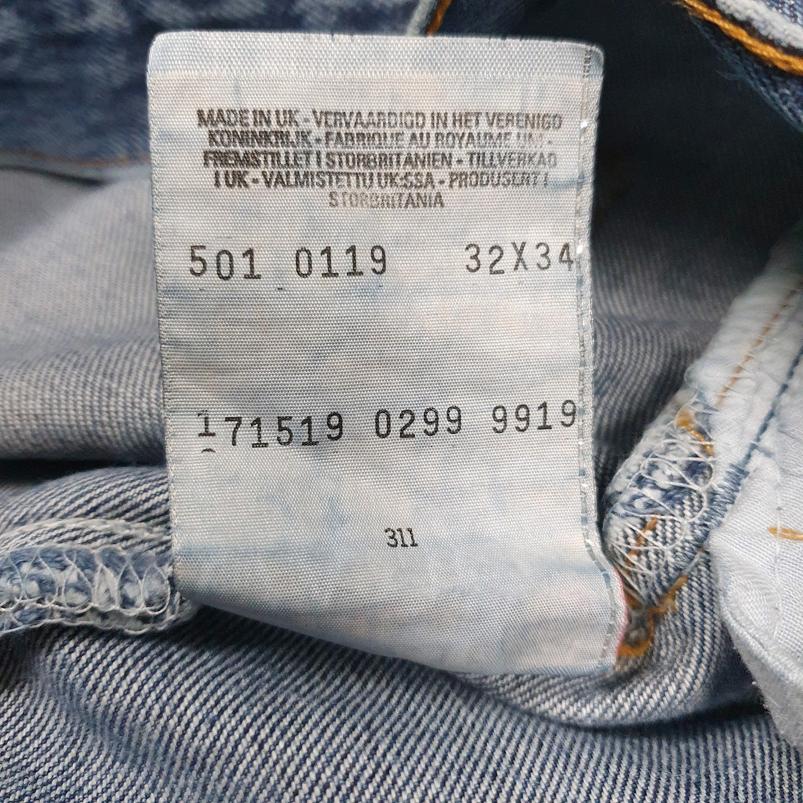 Mens Blue Levis Vintage 90s  Jeans