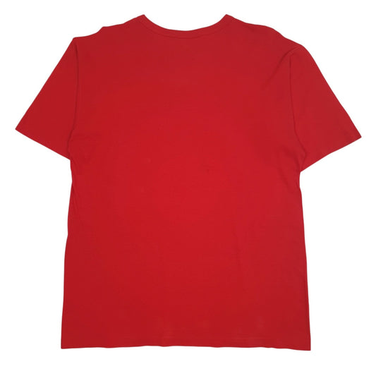 Mens Red Emporio Armani   T Shirt