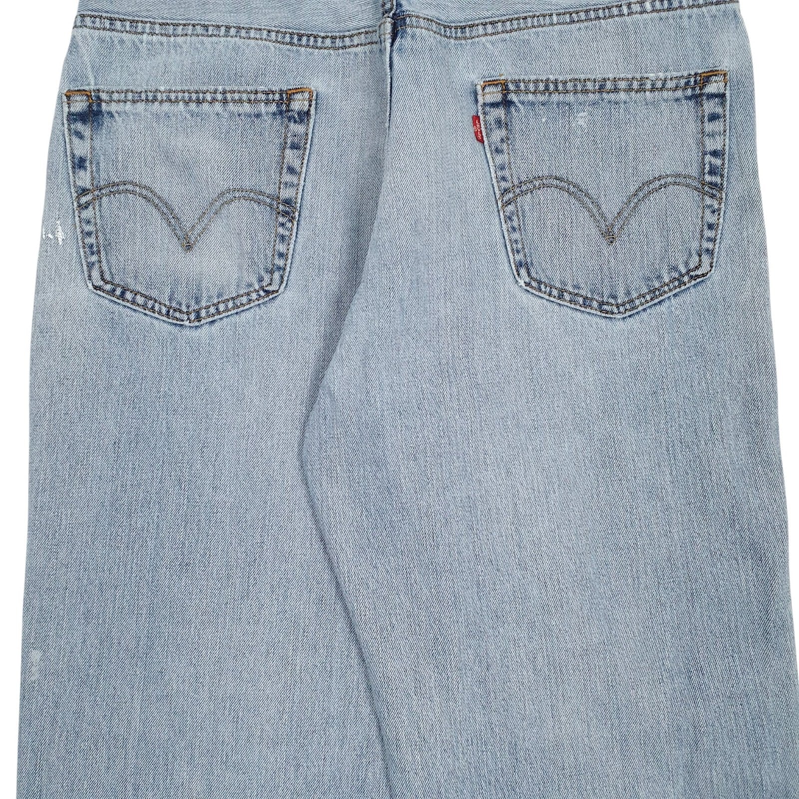 Mens Blue Levis Distressed  Jeans