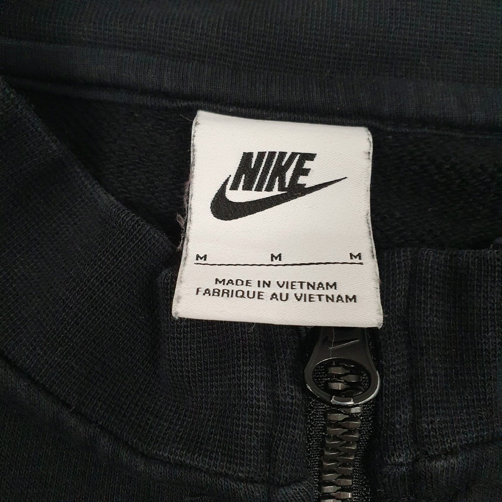 Womens Black Nike Baggy Oversized Full Zip Jumper