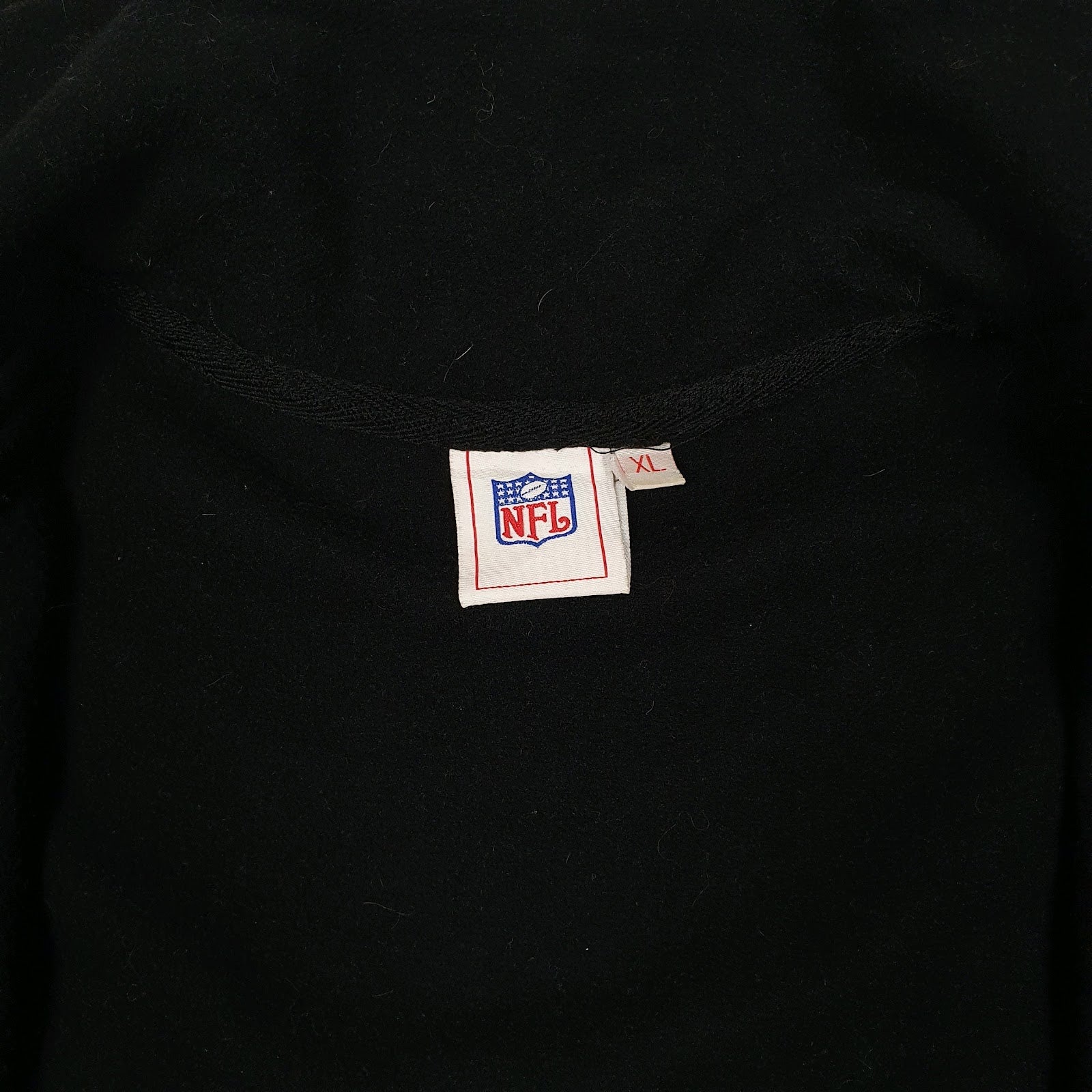 Mens Black NFL San Francisco 49ers Football Full Zip Jumper