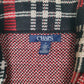 Womens Black Chaps Plaid  Coat