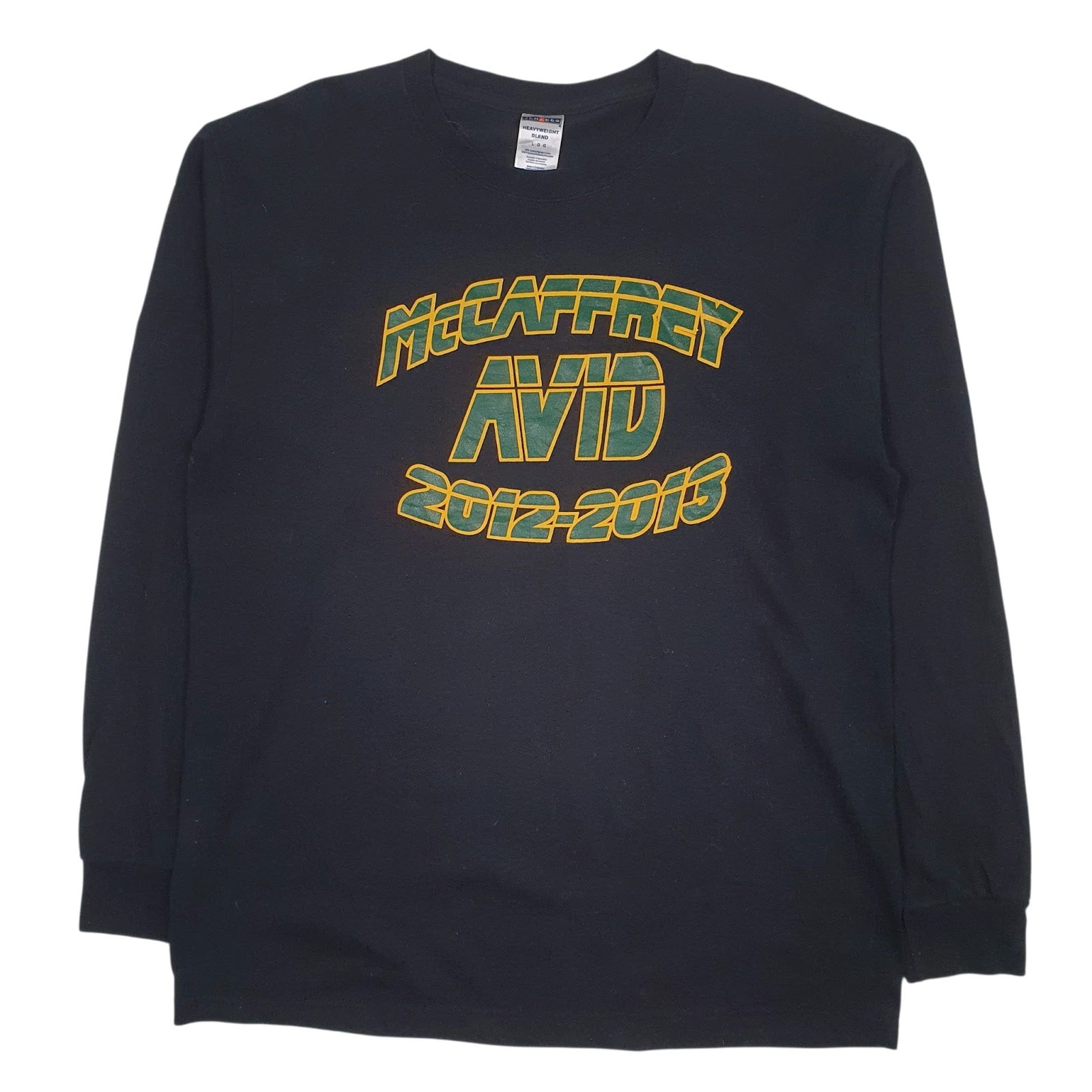 Mens Black Jerzees  Long Sleeve T Shirt