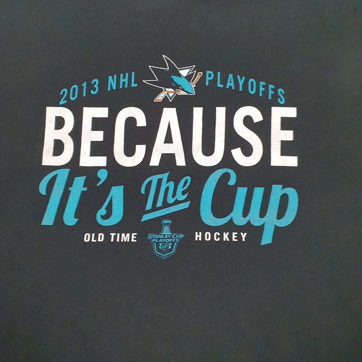 Mens Black NHL 2013 San Jose Sharks  T Shirt