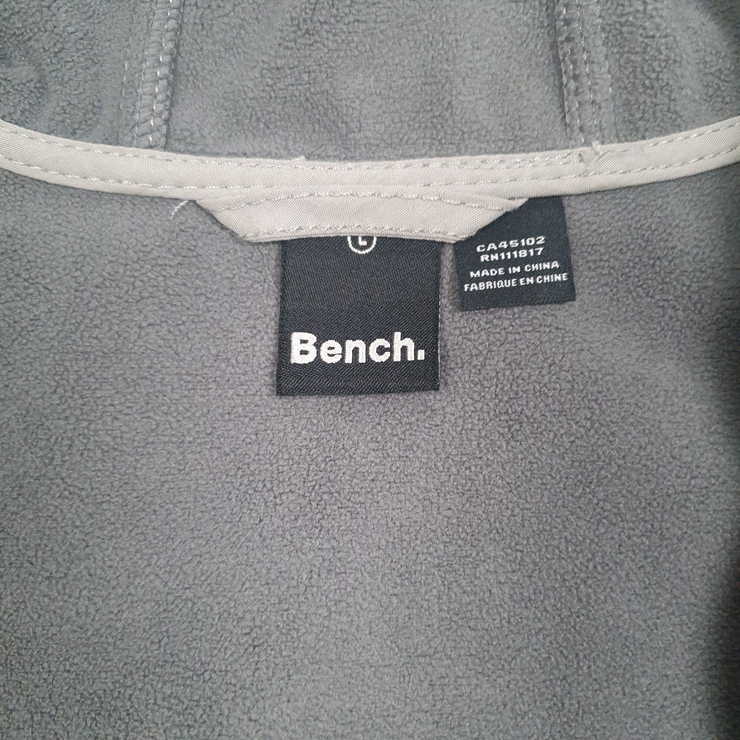 Mens Grey Bench Fleece Lined  Coat