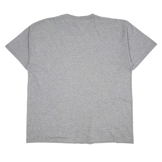 Mens Grey Fruit Of The Loom Michigan Lacrosse  T Shirt