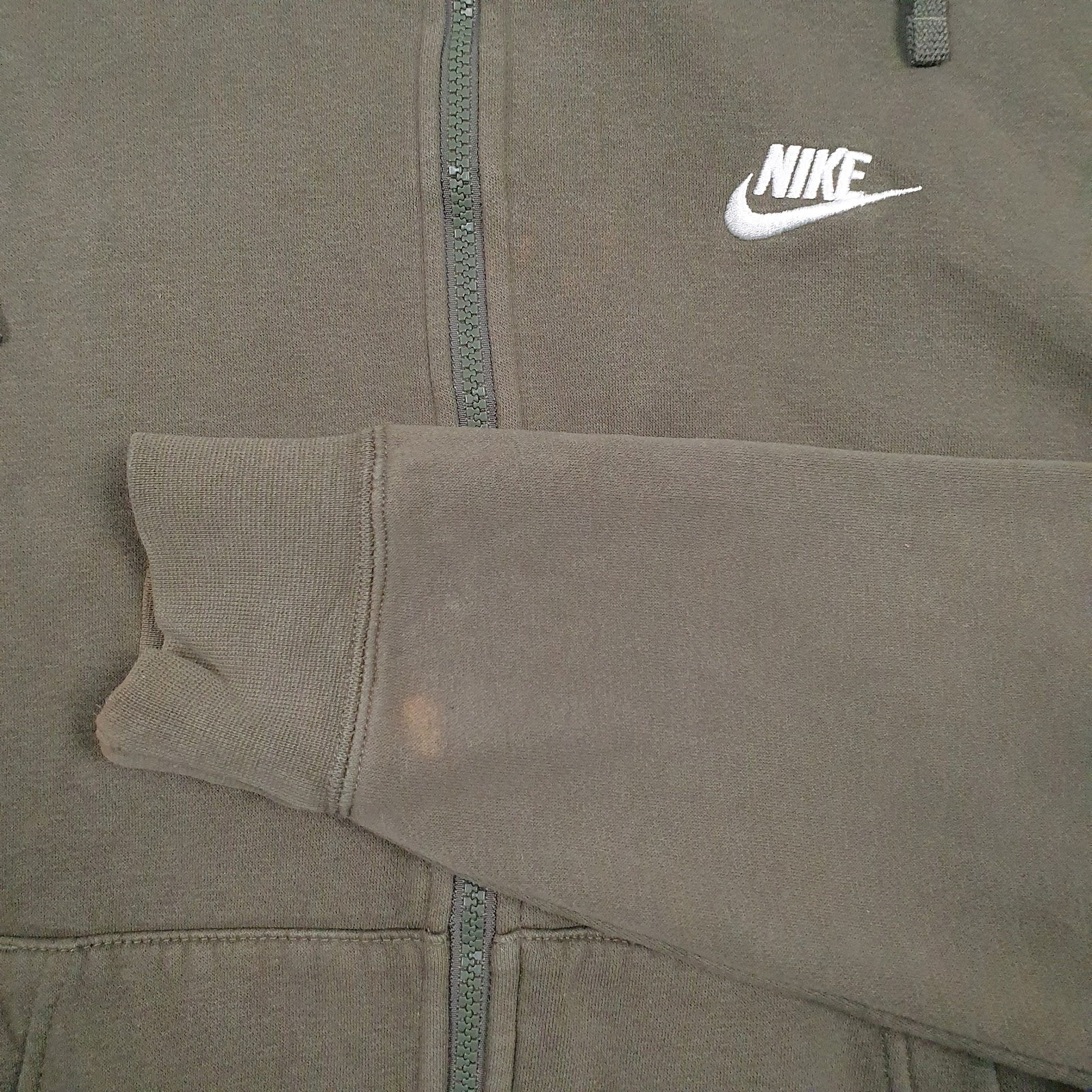 Mens Green Nike  Full Zip Jumper