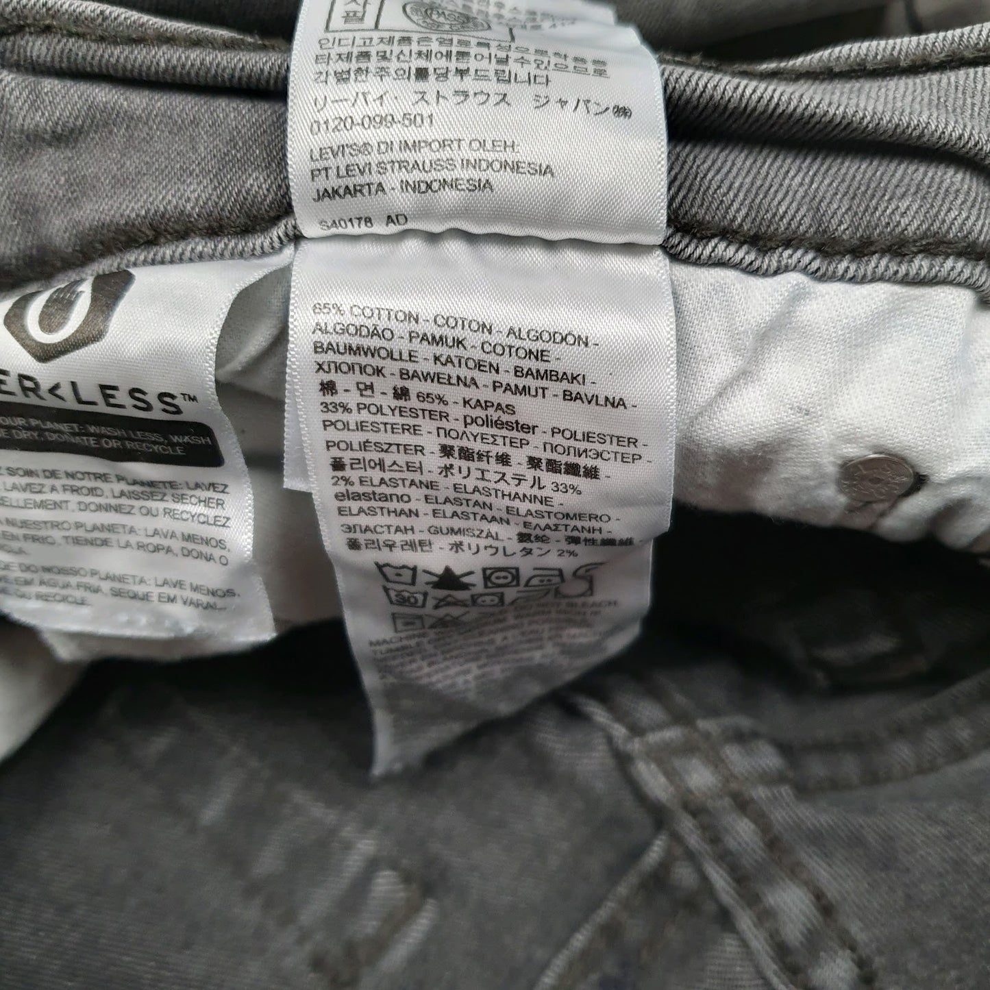 Mens Grey Levis   Jeans