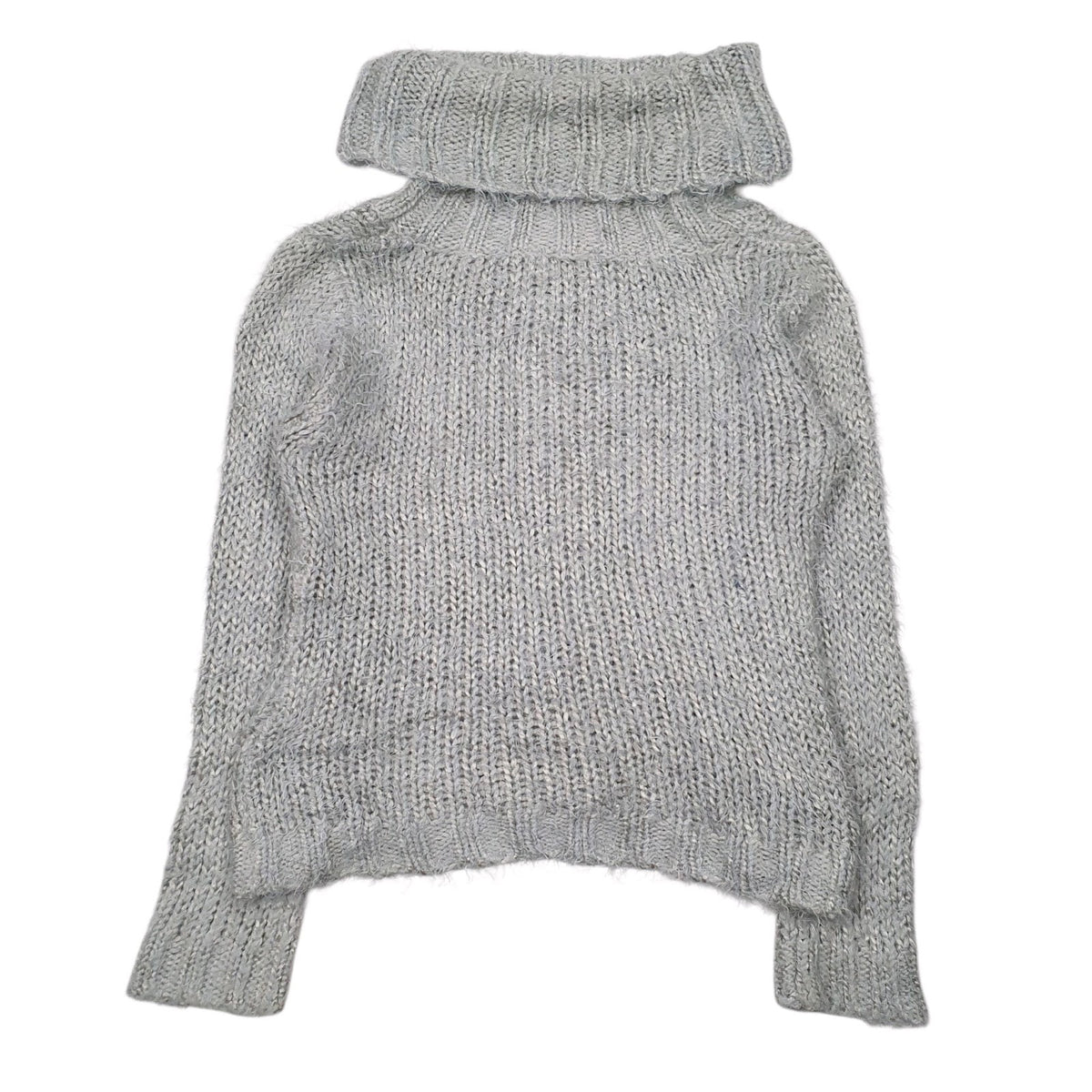 Womens Blue Roode Poat Knit Turtle Neck Jumper