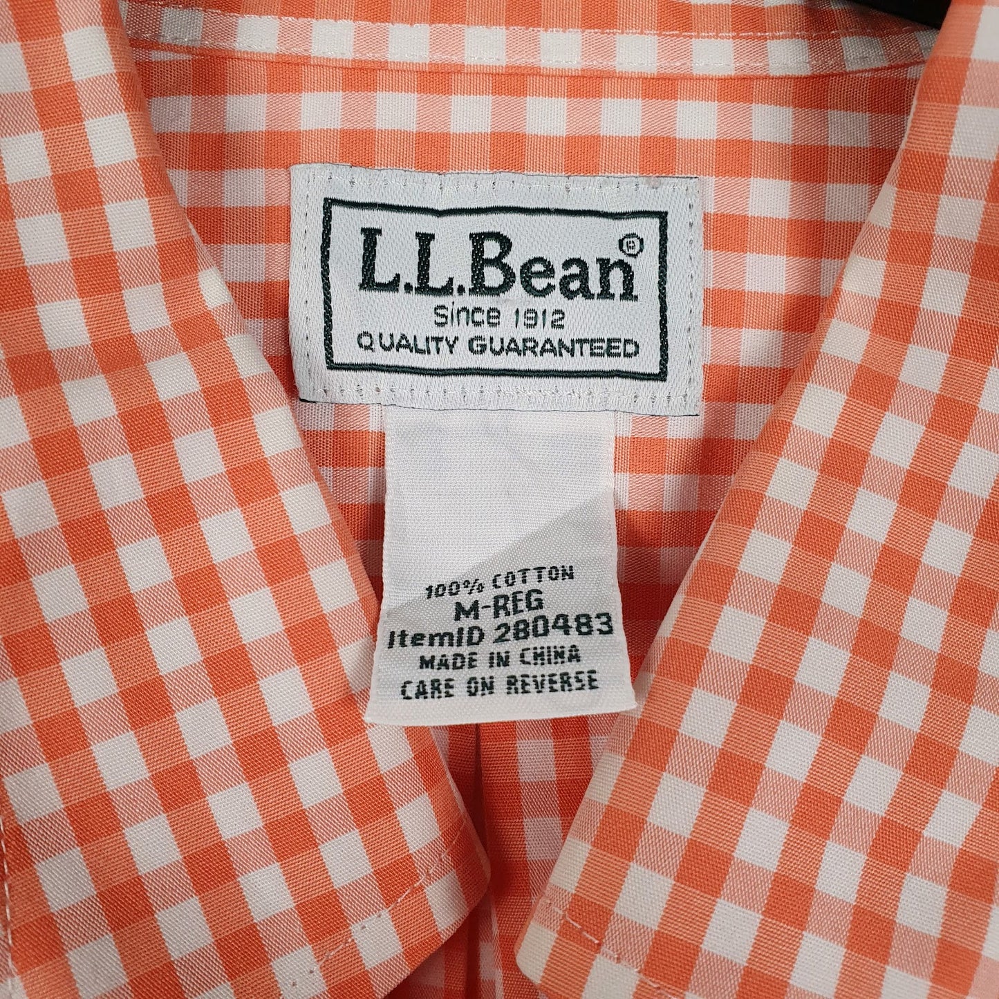 Mens Red L.L.Bean   Shirt