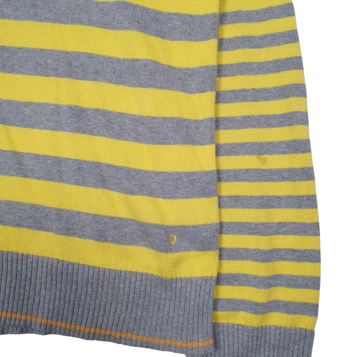 Mens Yellow Fila  Crewneck Jumper