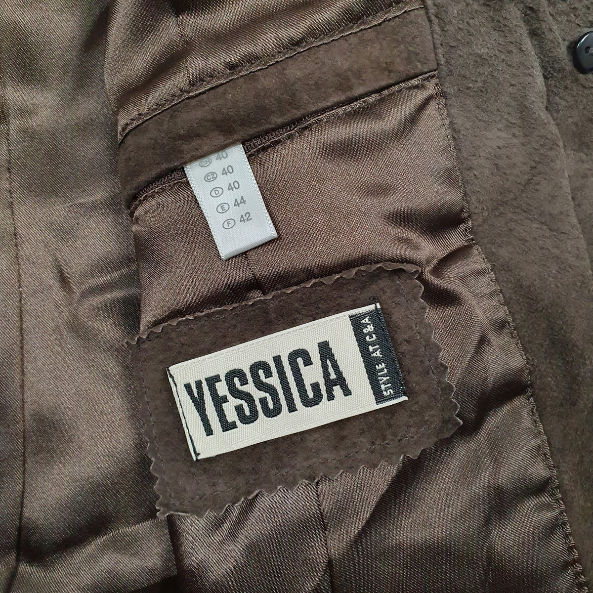 Womens Grey Yessica C&A Suede Blazer  Coat