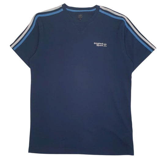 Mens Navy Adidas  Short Sleeve T Shirt