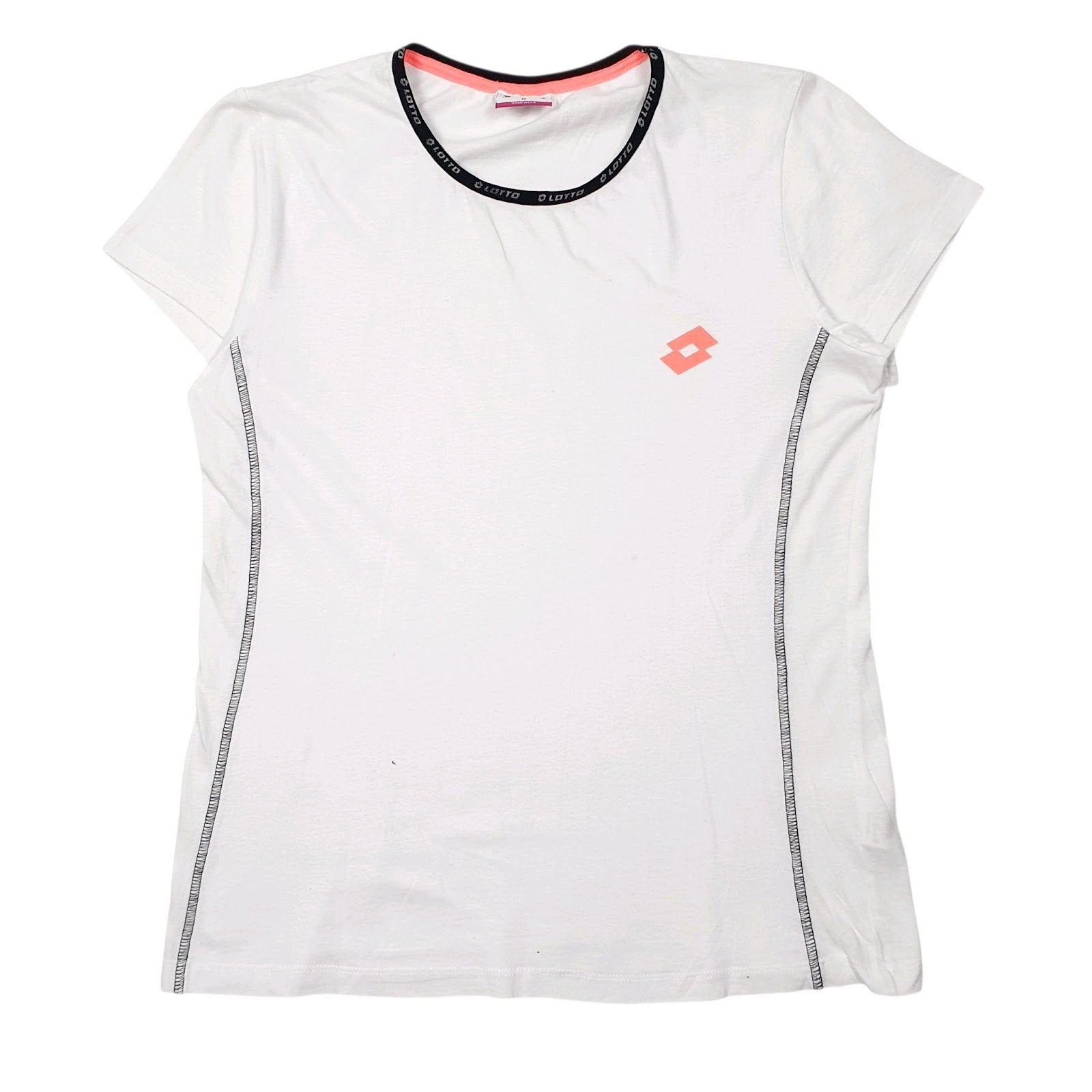 Womens White Lotto  Short Sleeve T Shirt