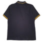 Mens Black Fred Perry  Hoodie Polo Shirt