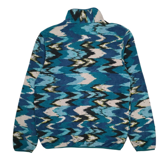 Womens Blue Patagonia Lightweight Synchilla Quarter Zip Jumper