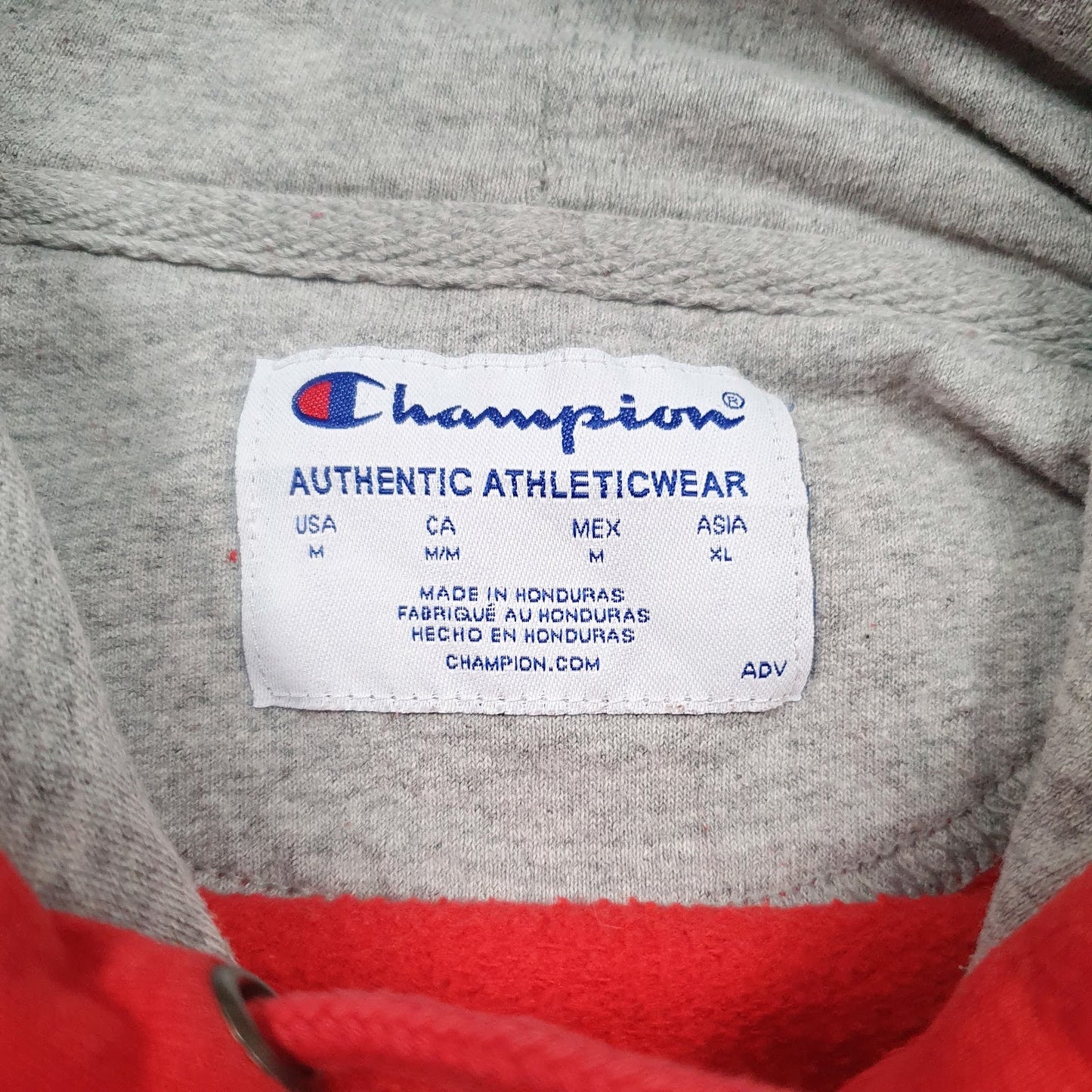 Mens Red Champion  Hoodie Jumper