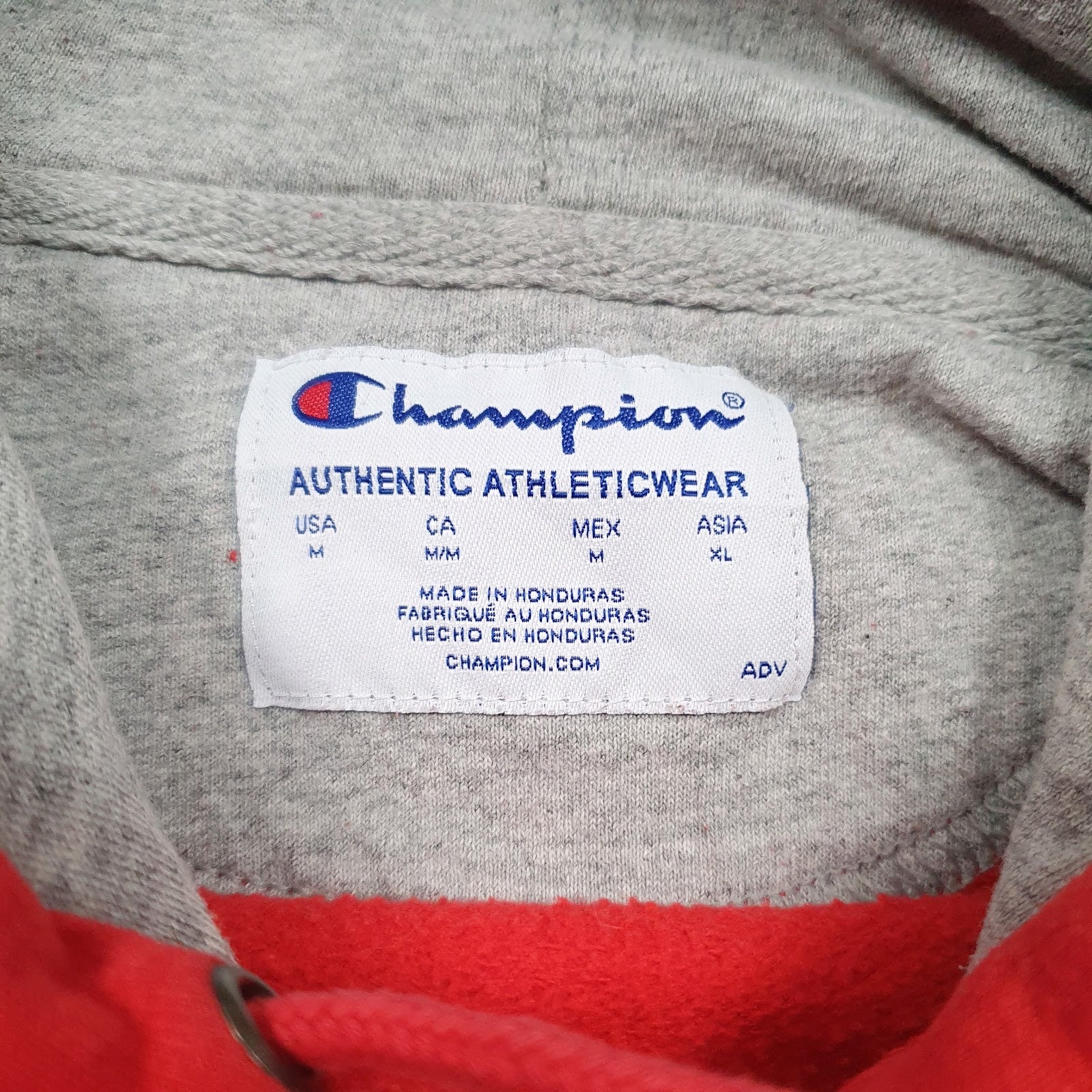 Mens Red Champion  Hoodie Jumper