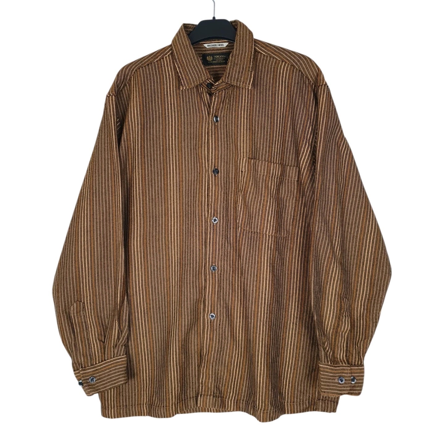 Mens Brown Tokios  Long Sleeve Shirt