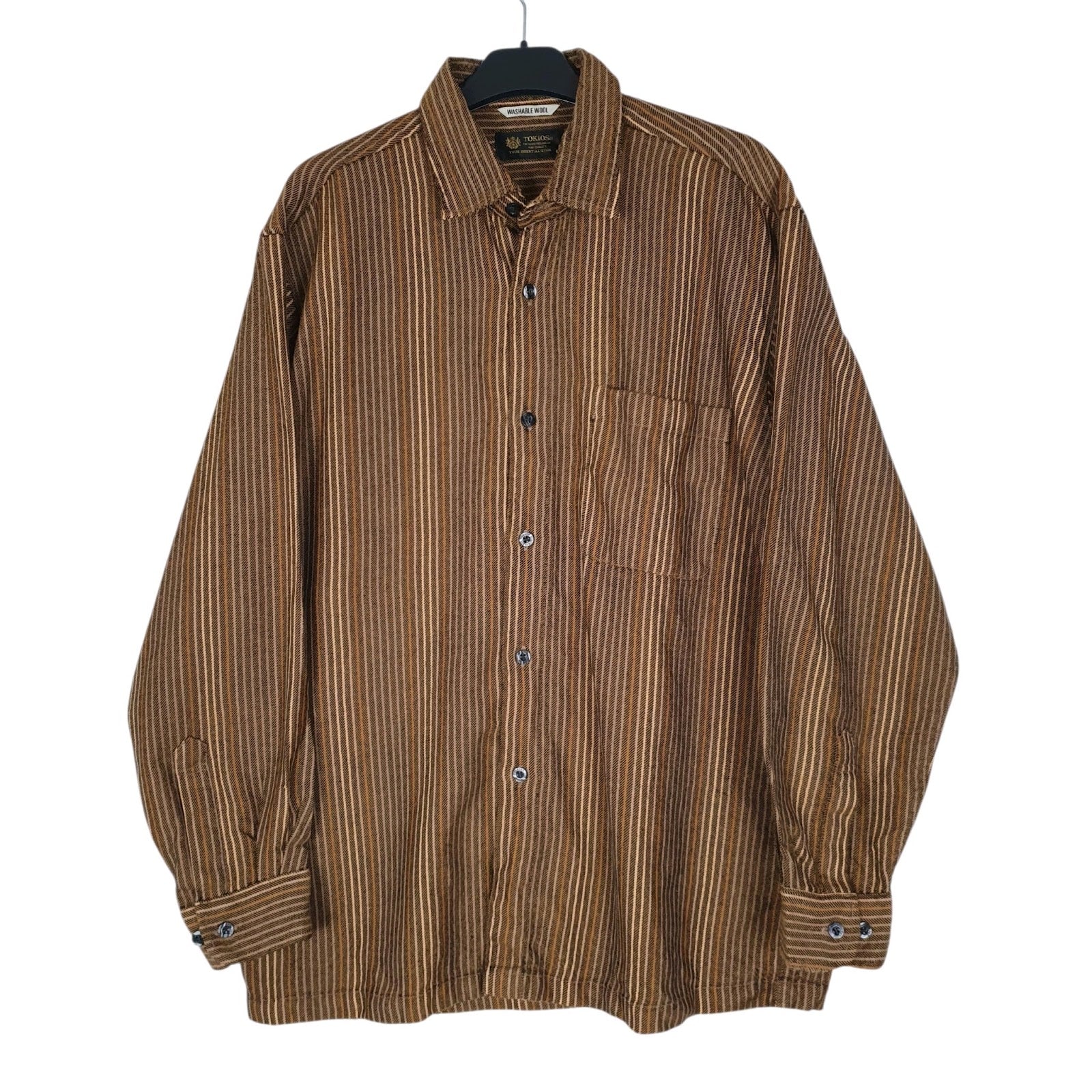 Mens Brown Tokios  Long Sleeve Shirt